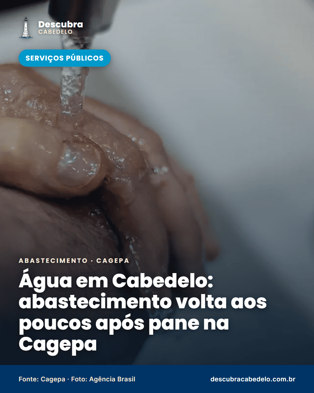 Água em Cabedelo: abastecimento volta aos poucos depois de pane em estação da Cagepa