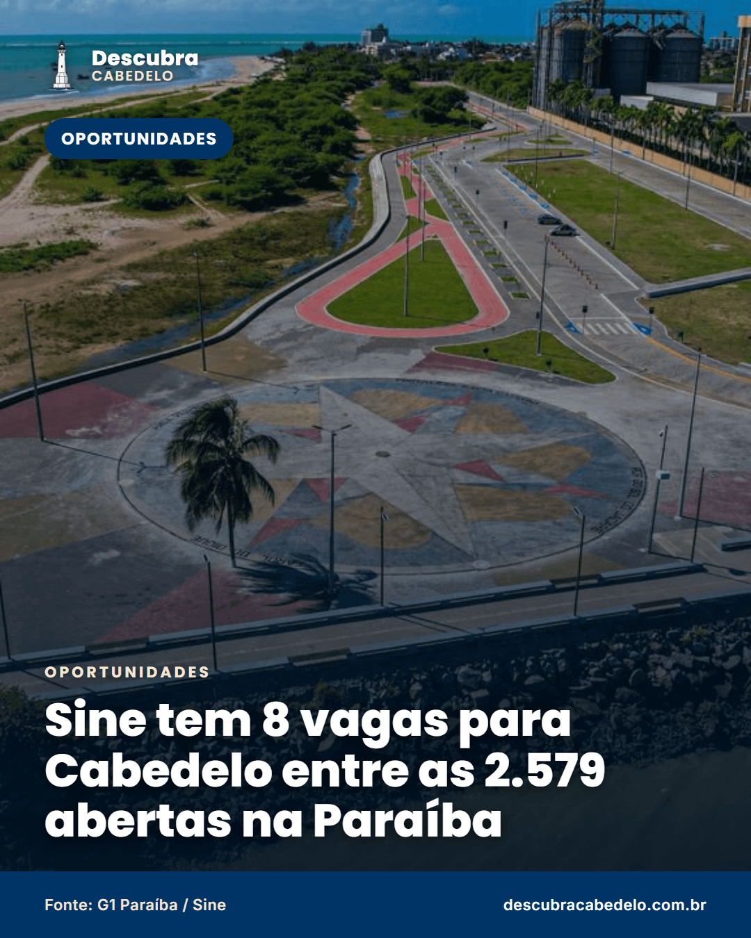Sine tem 8 vagas para Cabedelo entre as 2.579 abertas na Paraíba